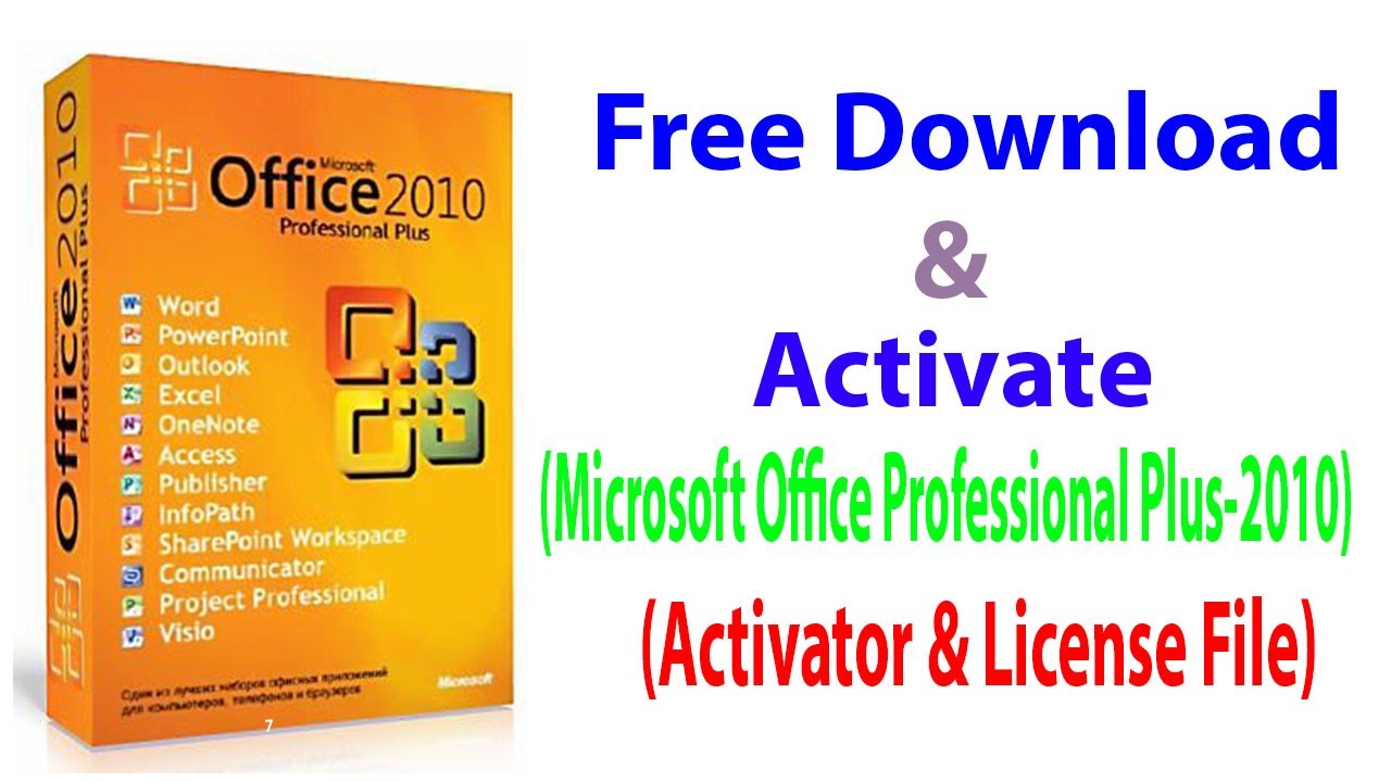 microsoft office 2010 activator free